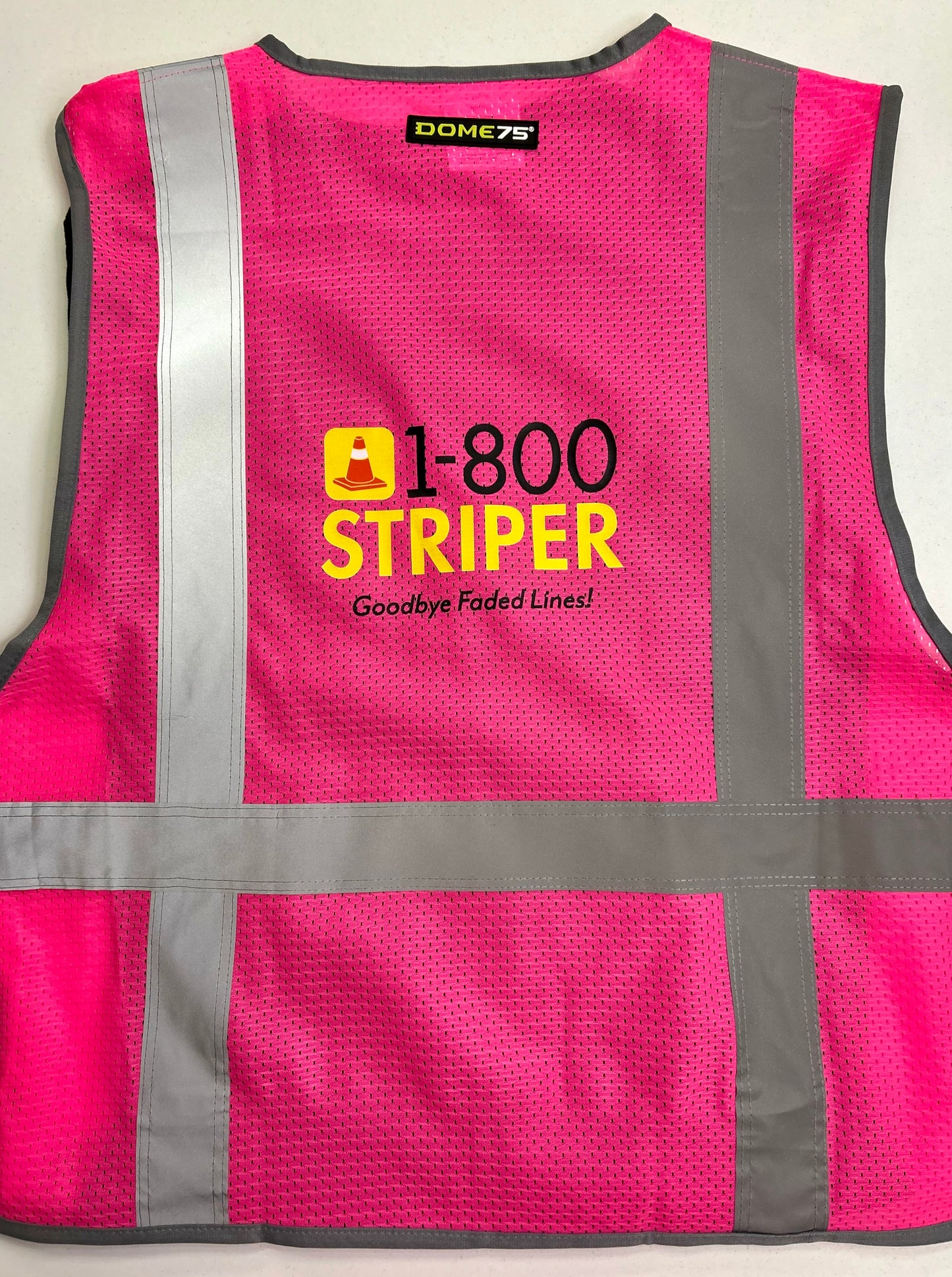 1-800-STRIPER Safety Vest in Pink