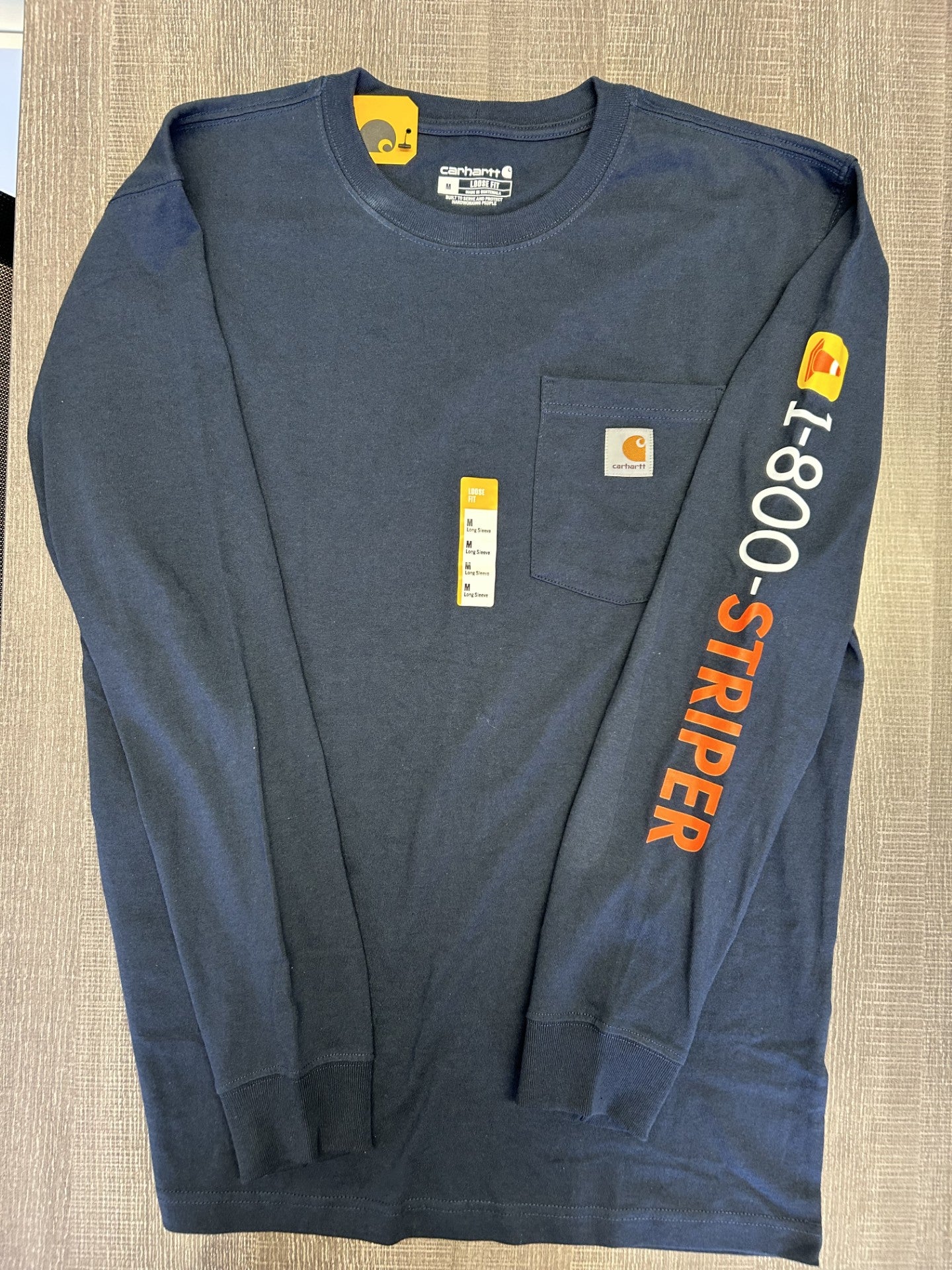 Carhartt Long Sleeve Pocket Shirt with Screen Printed Logo